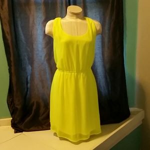 Puls sized sun dress! Highlighter neon yellow! Wow